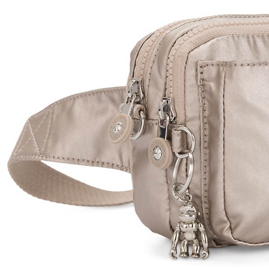 Torba Crossbody Kipling Abanu Multi Metallic Convertible Taupe | PL 2188ZU